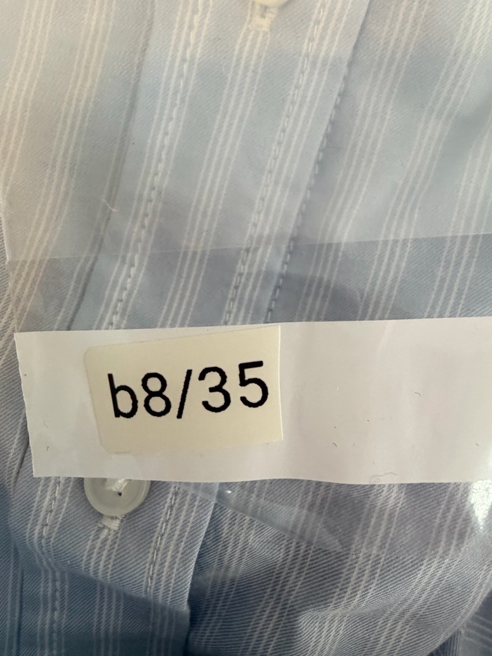 Everlane The Must-Have Shirt in Silky Cotton Forever Blue Optic White Size 2 NWT - Picture 16 of 16